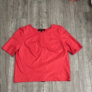 Robert Rodriguez red Fitted Short Sleeve Blouse